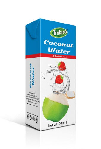Coconut water with strawberry 200ml